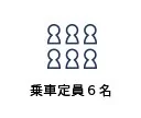 乗車定員6名
